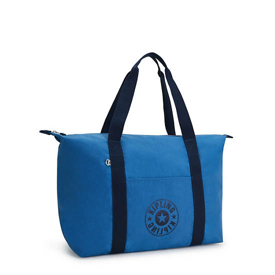 Bolso Tote Kipling Art Medium Lite Azules | MX 1449TC